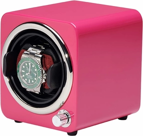Spinner Winding Box Watch Winders - Mini Single Mechanical Watch Winder Household Automatic Watch Shaker Quiet Turn Watch Device Color Piano Paint Watch Storage Box Quiet and Well Operated
