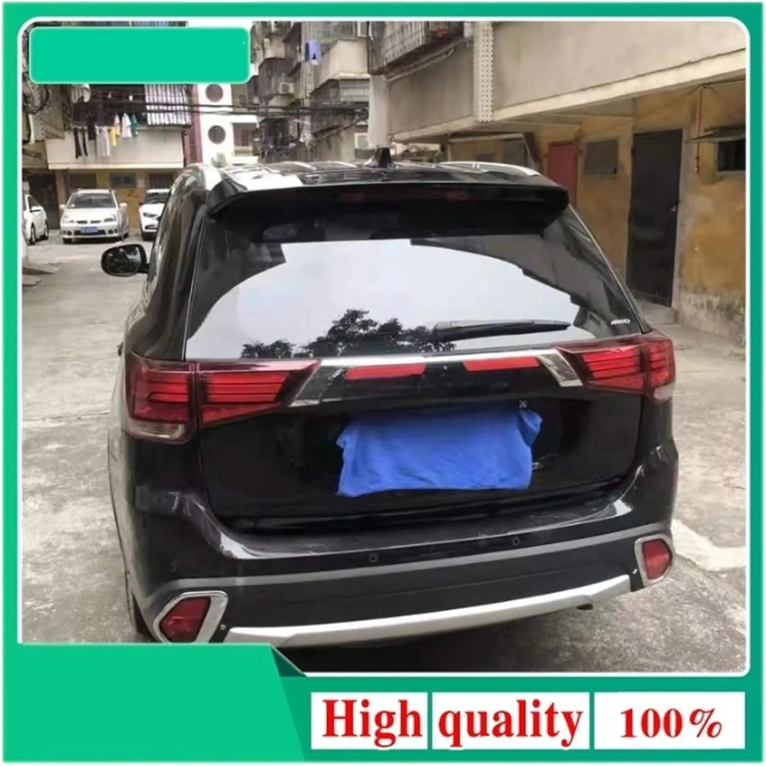Spoilers for Cars Compatible for Mitsubishi Outlander 2013 2014 2015 2016 2017 2018 2019 White Red Rear Trunk Boot Lip Wing Tail Black Spoiler Car Styling Tailgate Spoiler Wing(Unpainted)