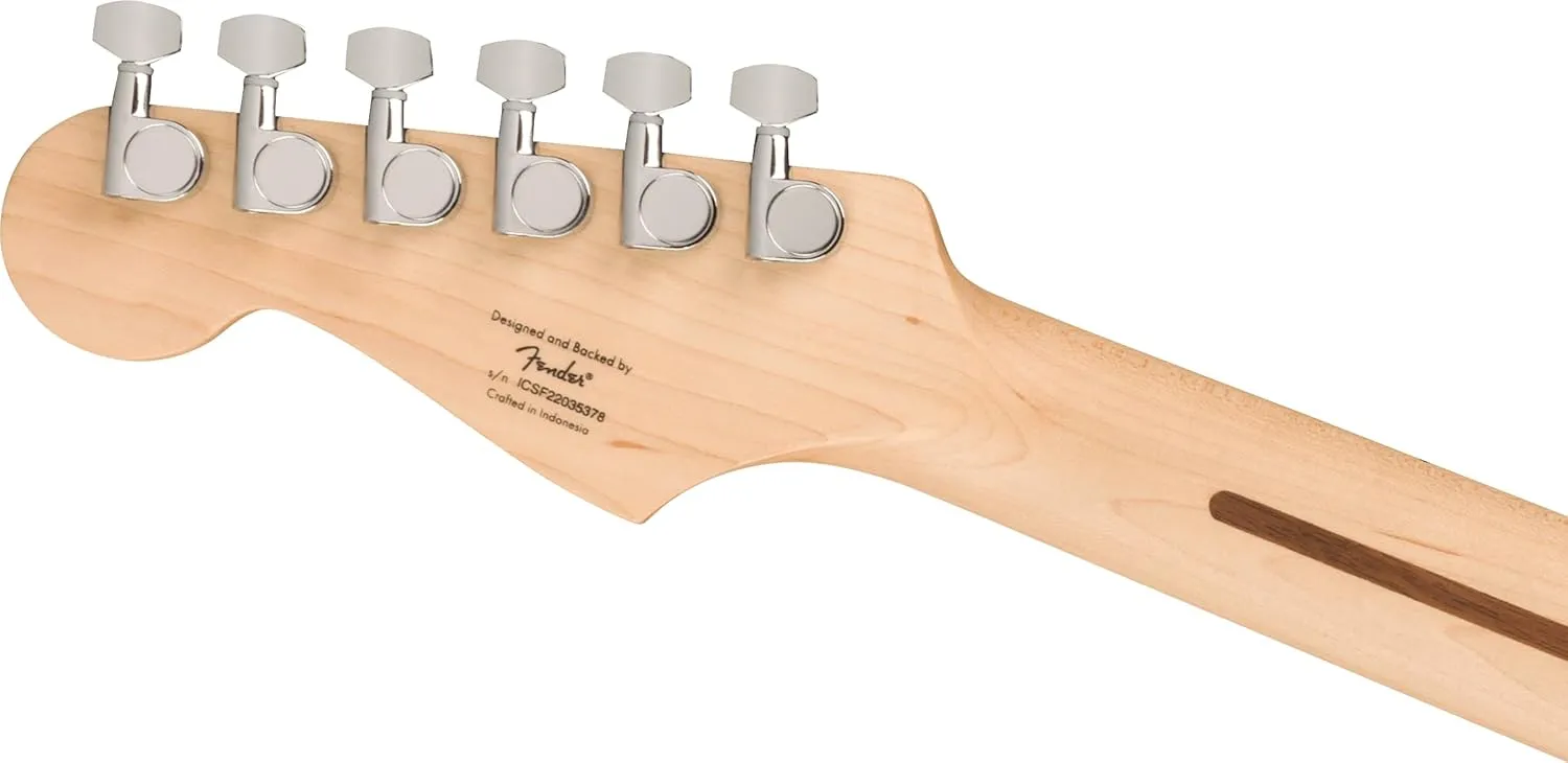 Squire Sonic Stratocaster HT H Electric Guitar, Flash Pink, Maple Fingerboard, White Pickguard