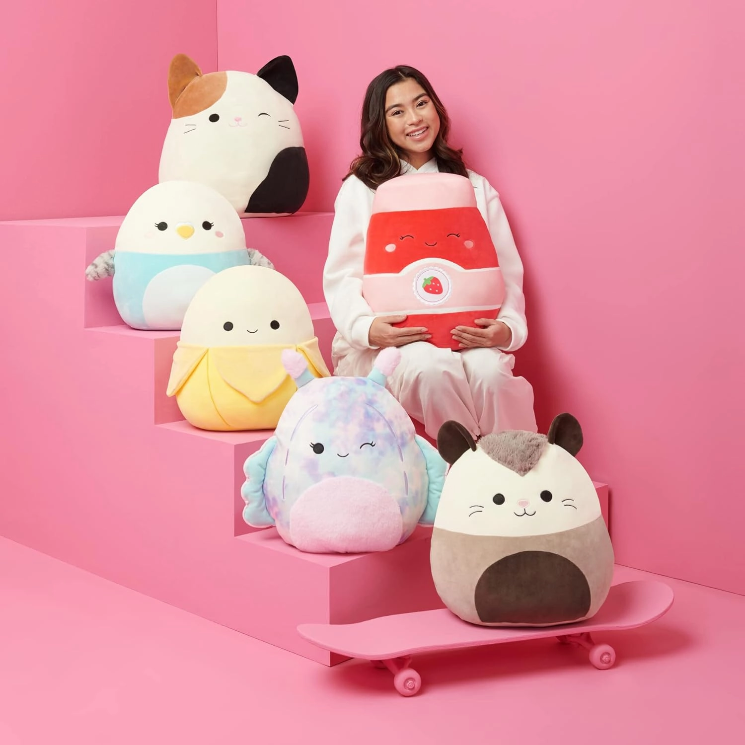 Squishmallows Original 14-Inch Lilaz Peach Cow - Official Jazwares Plush (Large)