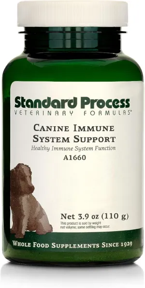 Standard Process Canine Immune System Support - Immune Support Supplement for Dogs - Powder Canine Supplement Aids Overall Health & Wellness - Immunity Support Supplement with Zinc & Kelp - 110 g