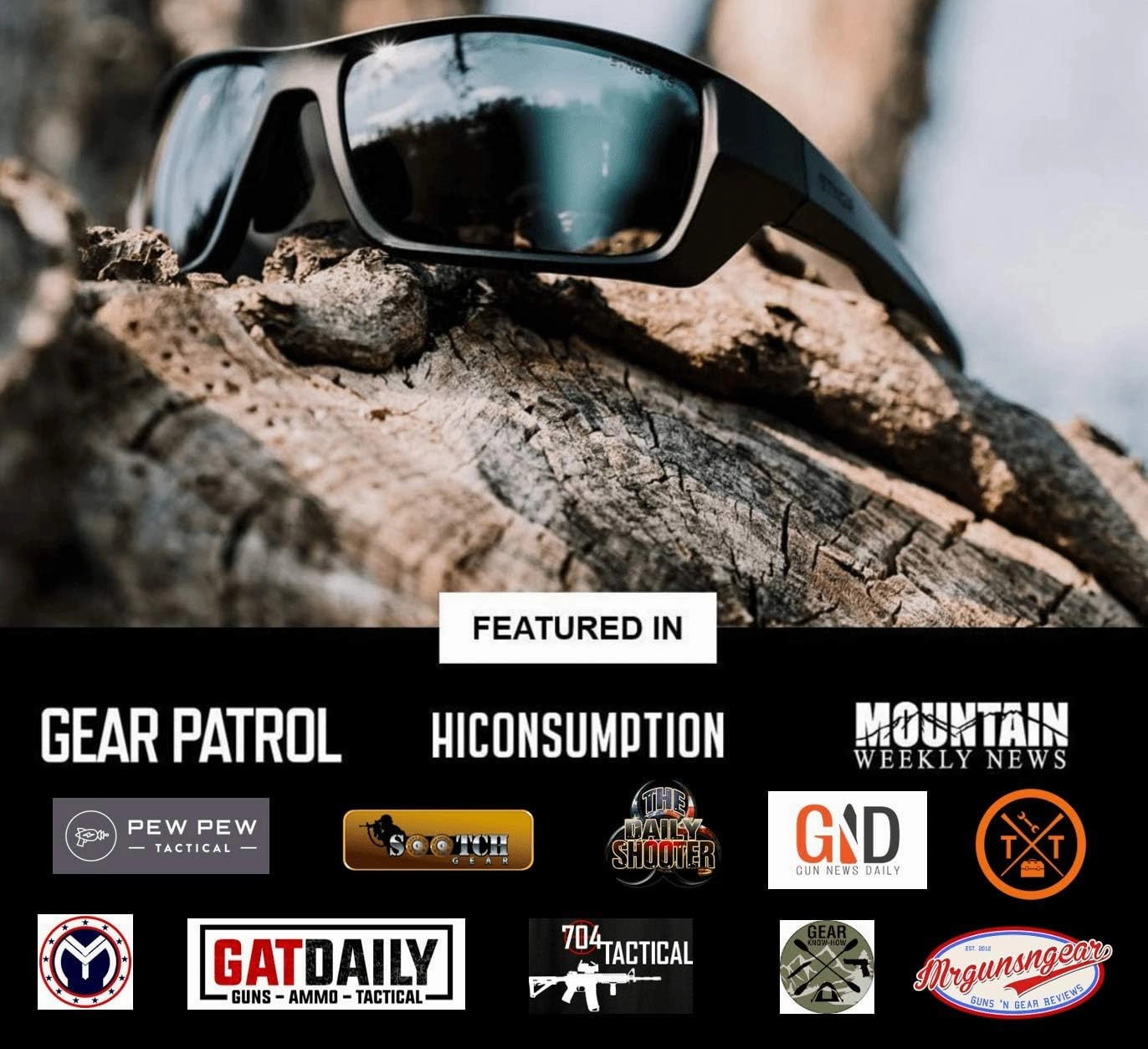 STNGR Alpine Unbreakable Tactical Ballistic Outdoor & Shooting Sunglasses Polarized For Men
