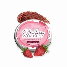 Strawberry Crush Lip Scrub | For Baby Pink Lips, Pigmentation, Discoloration, & Dark Lips Lip Care | For Men & Women | 12 gm (Pack Of 1)
