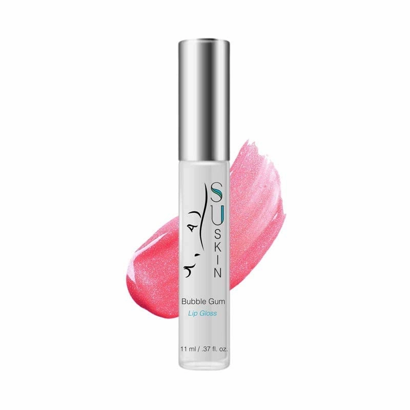 Su-Skin Scented Lucious Lips Lip Gloss All Natural Watermelon, Peppermint, Bubblegum (Peppermint - Peppermint Pop)