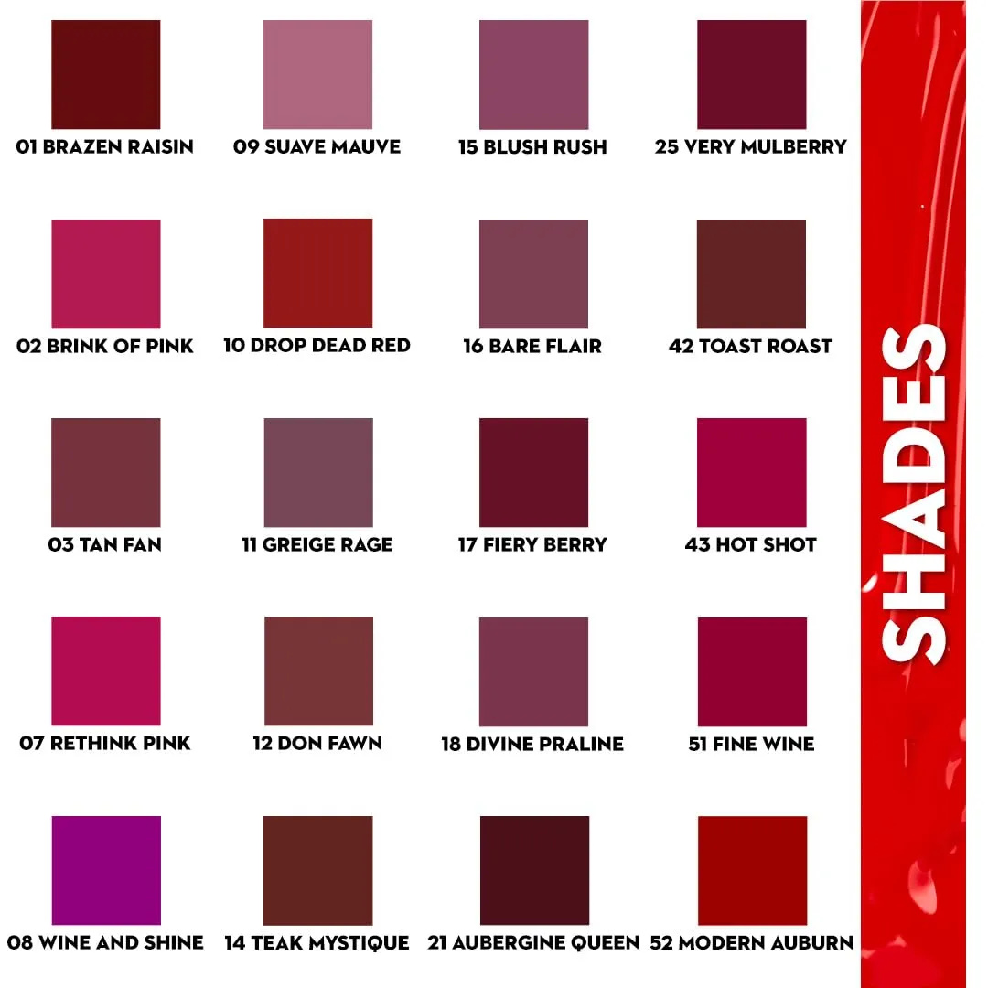 SUGAR Cosmetics Smudge Me Not Liquid Lipstick10 Drop Dead Red (Red) Intensely Pigmented Liquid Matte Finish, Longwearing Formula, Smudgeproof