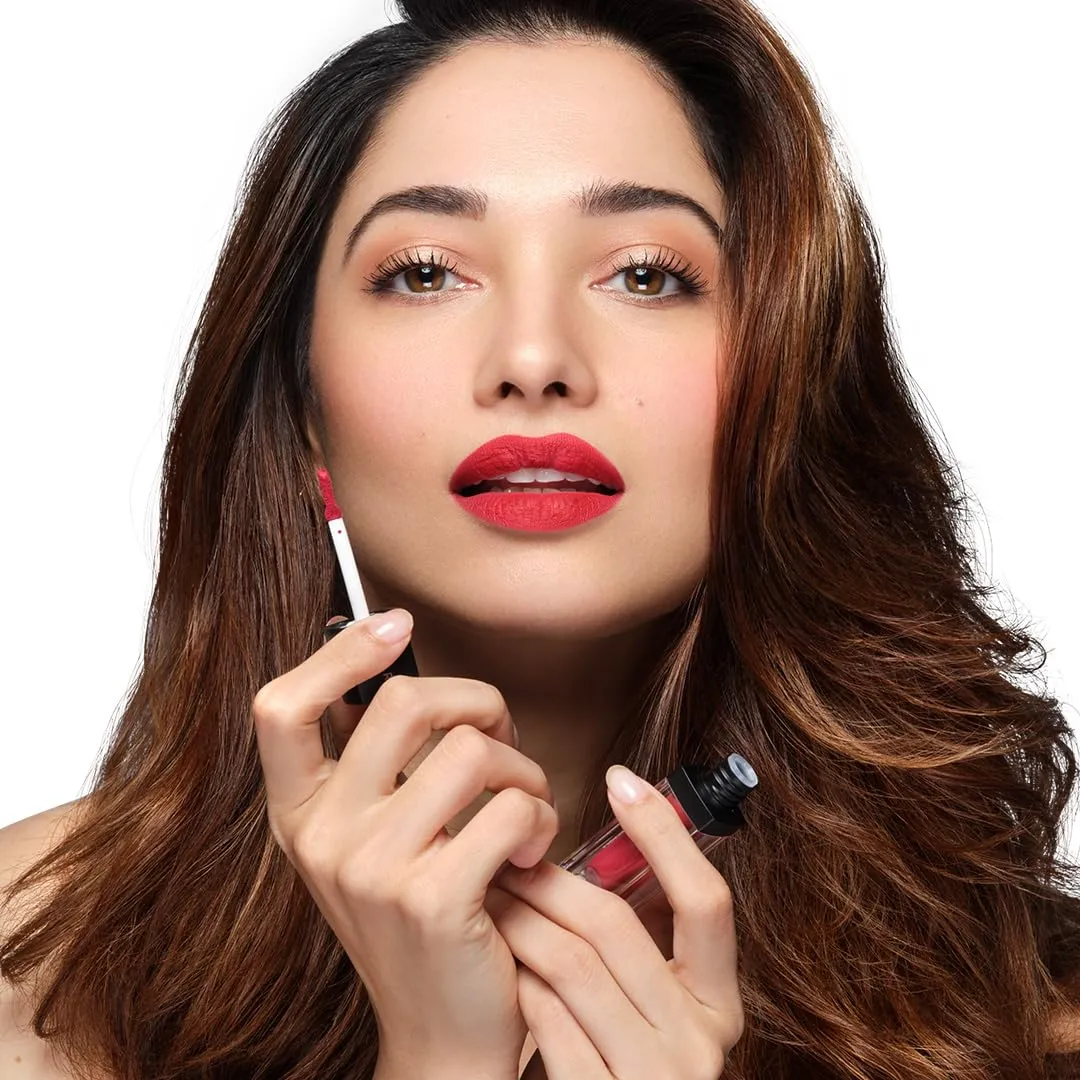 SUGAR Cosmetics Smudge Me Not Liquid Lipstick10 Drop Dead Red (Red) Intensely Pigmented Liquid Matte Finish, Longwearing Formula, Smudgeproof