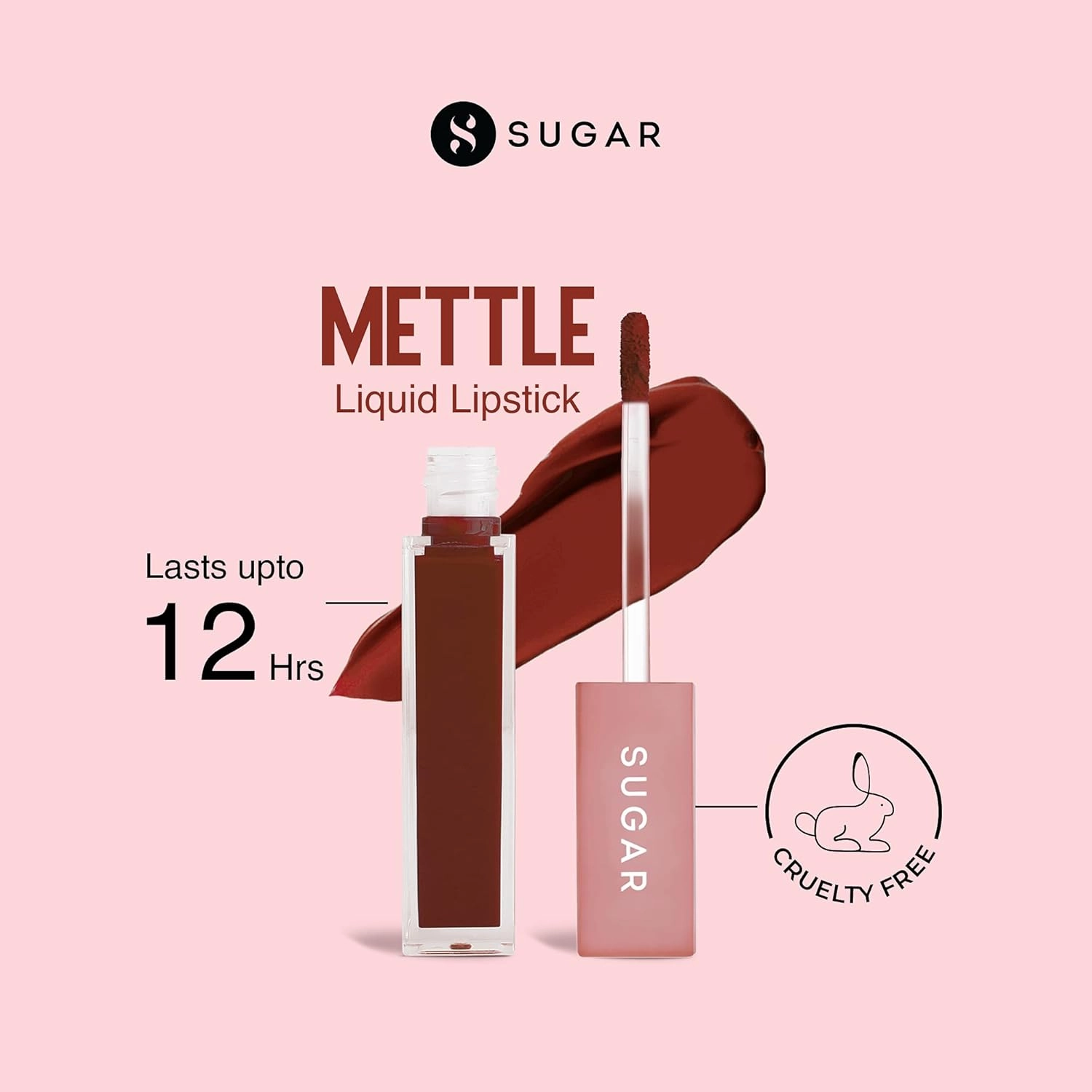 SUGAR Cosmetics Mettle Liquid Lipstick - 11 Rigel (Rusty orange) Creamy Lightweight Texture, Silky Smooth Lips