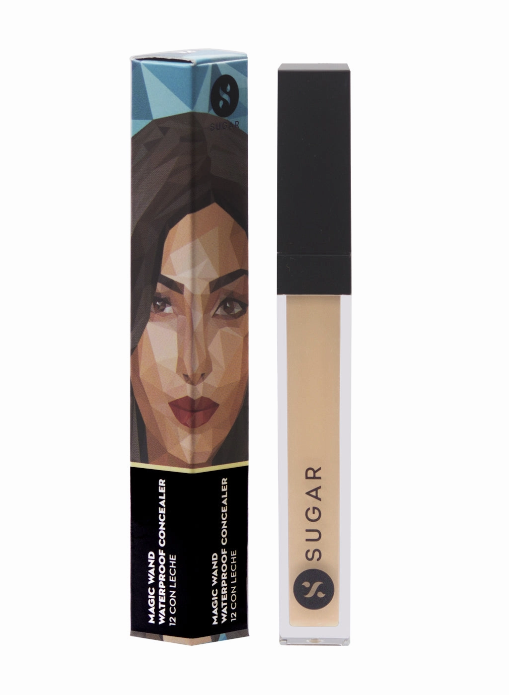 SUGAR Magic Wand Waterproof Concealer - 12 Con Leche (Light, Golden Undertone)