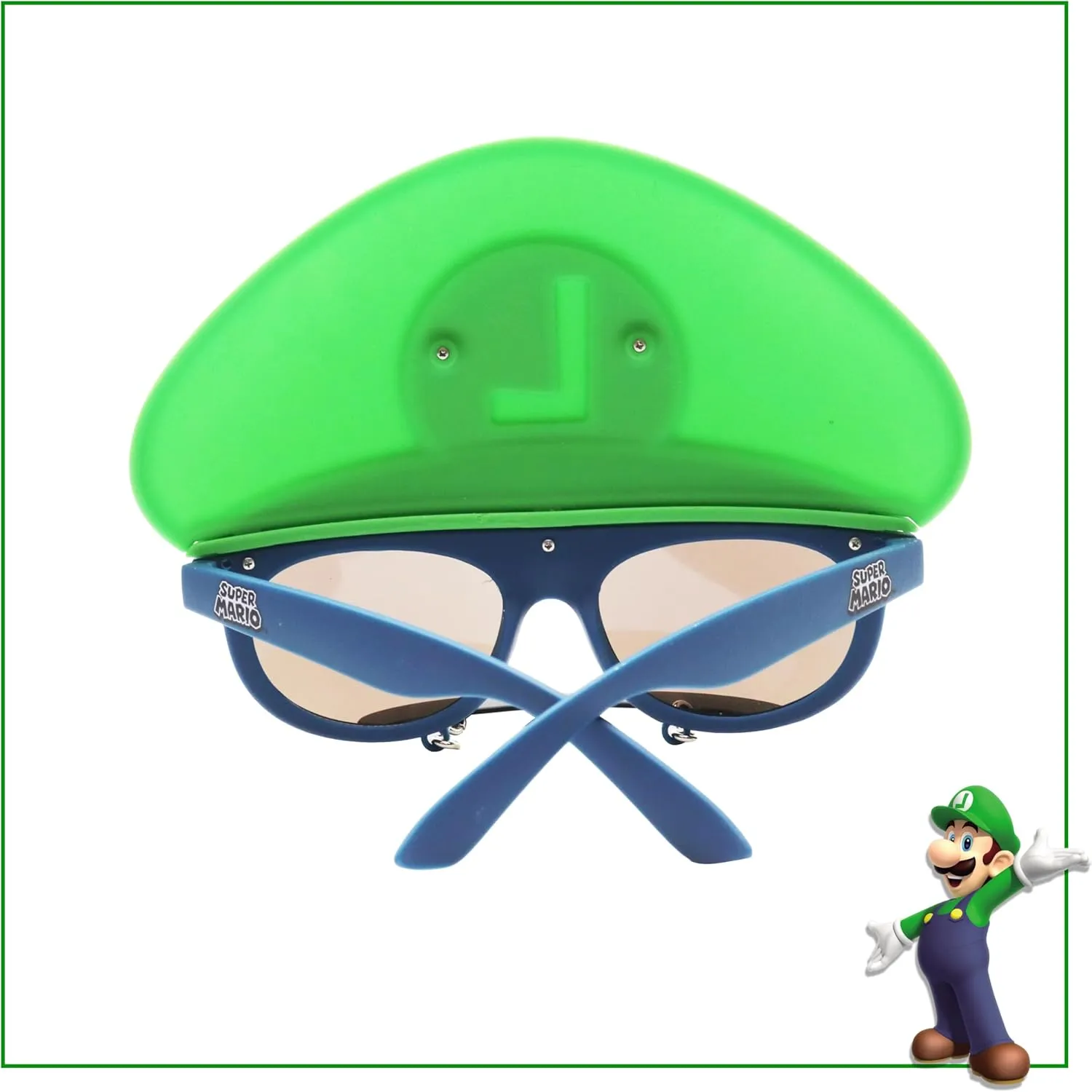 Sun-Staches Super Mario Sunglasses | Nintendo Mario, Luigi, Bowser, Yoshi, or Peach Costume Accessory | One Size Fits Most