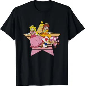 Super Mario Bros Princess Peach & Daisy Star Duo T-Shirt