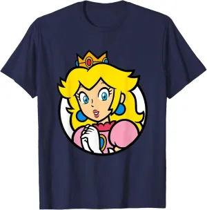 Super Mario Bros Princess Peach Nintendo Portrait T-Shirt