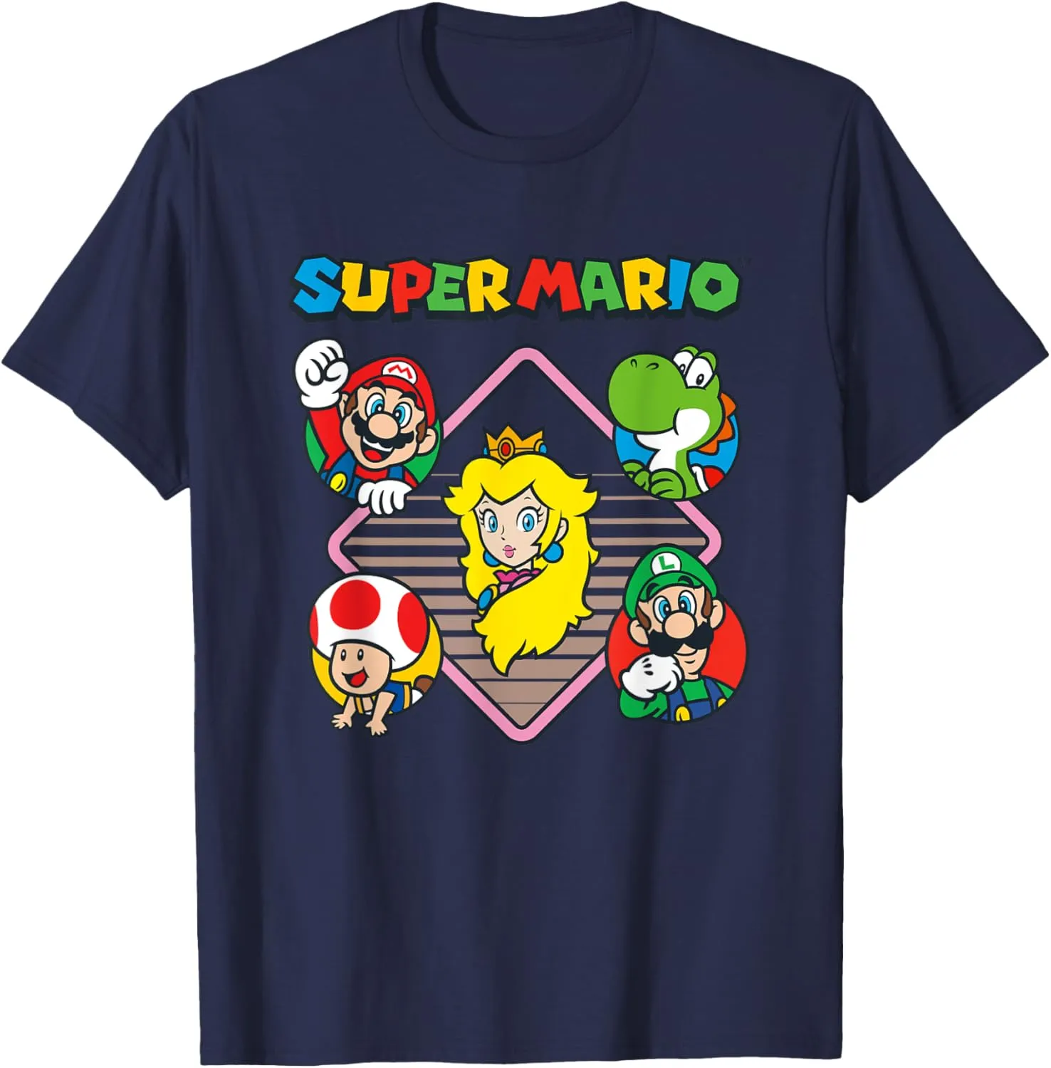 Super Mario Bros Vintage Princess Peach & Friends T-Shirt