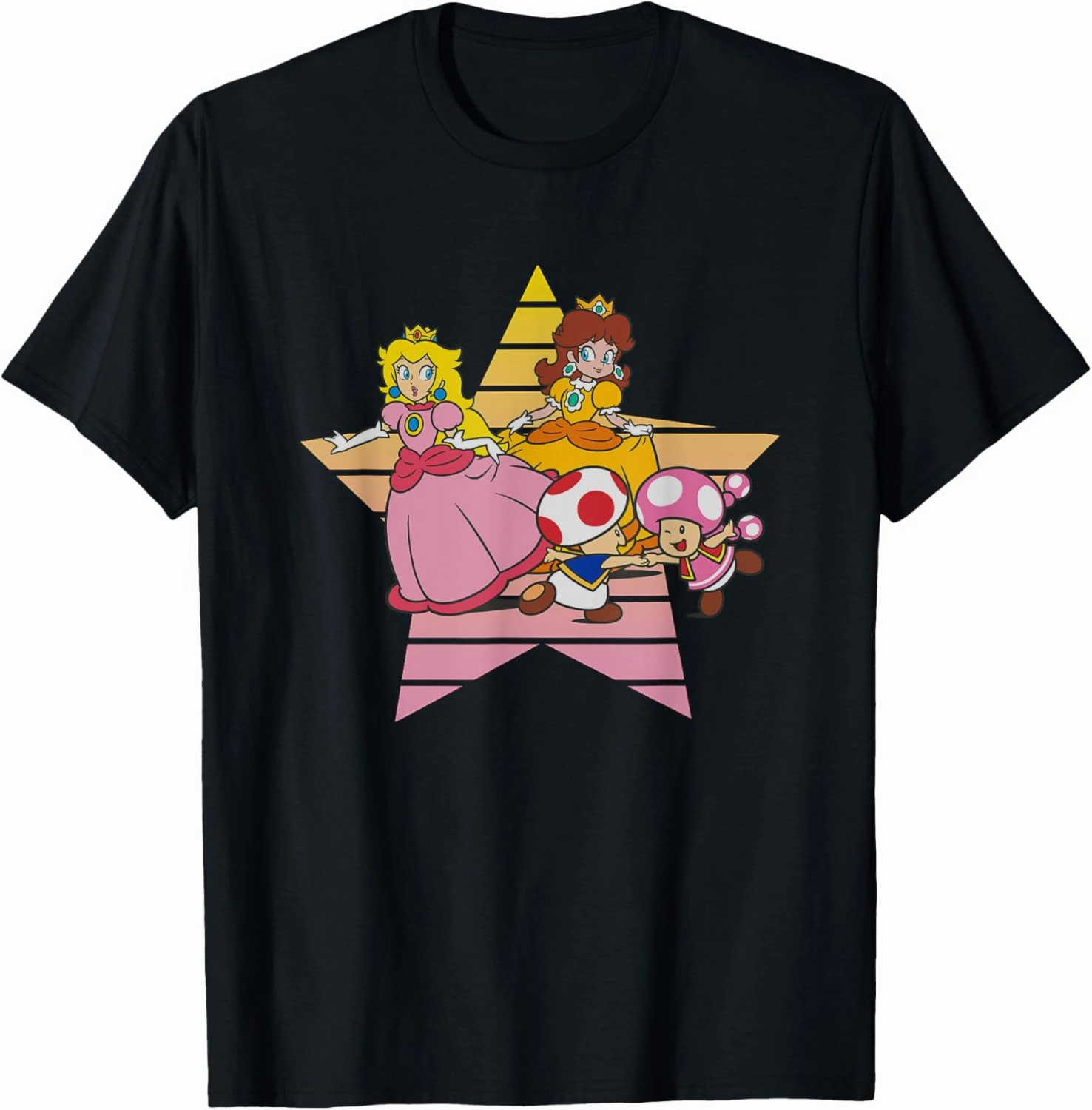 Super Mario Bros Princess Peach & Daisy Star Duo T-Shirt