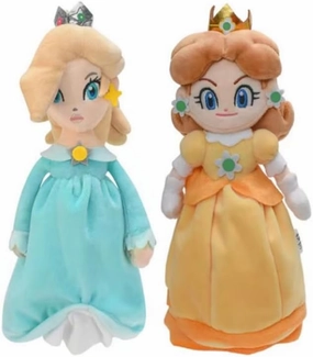 Super Star Collection Princess Peach Plush Toy Princess Rosalina & Daisy Stuffed Plush 10.2"/26cm (Blue and Yellow)