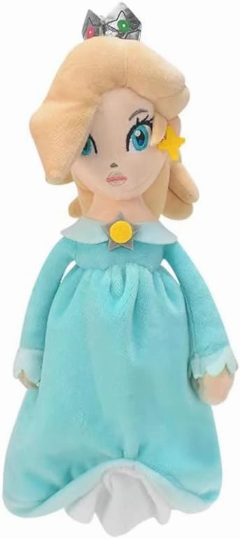 Super Star Collection Princess Peach Plush Toy Princess Rosalina & Daisy Stuffed Plush 10.2"/26cm (Blue and Yellow)