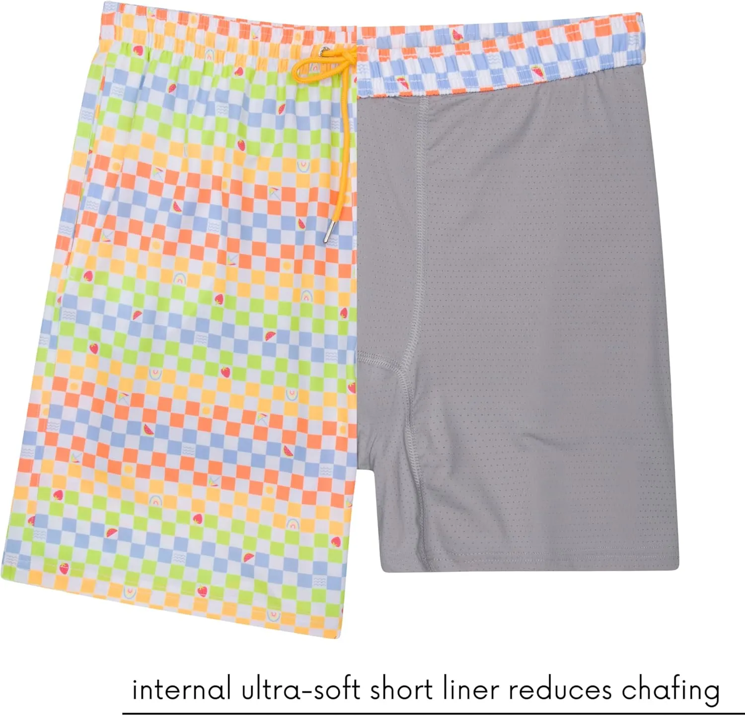 SwimZip Men's Swim Shorts with Boxer Brief Liner and UPF 50  Sun Protection