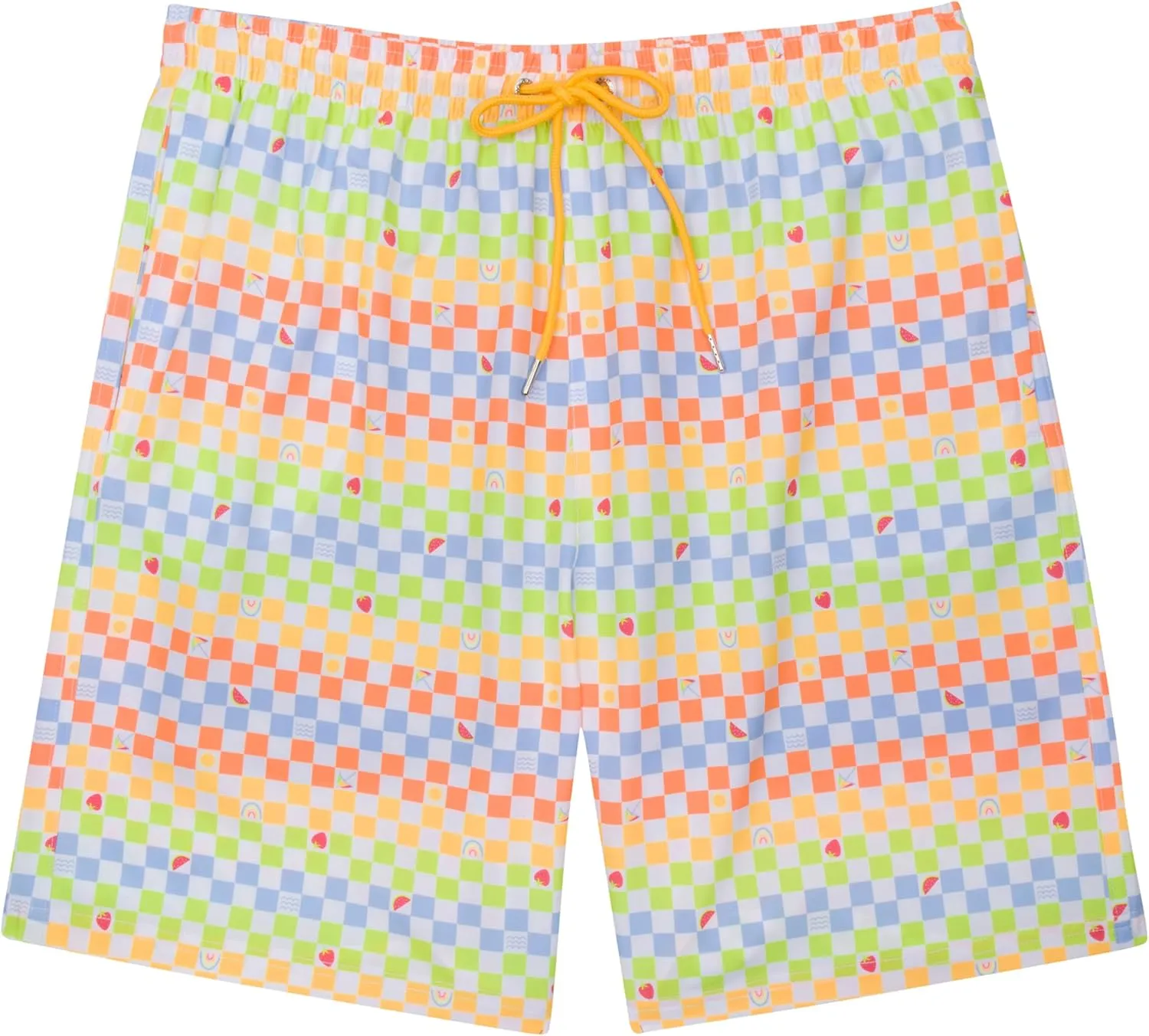 SwimZip Men's Swim Shorts with Boxer Brief Liner and UPF 50  Sun Protection