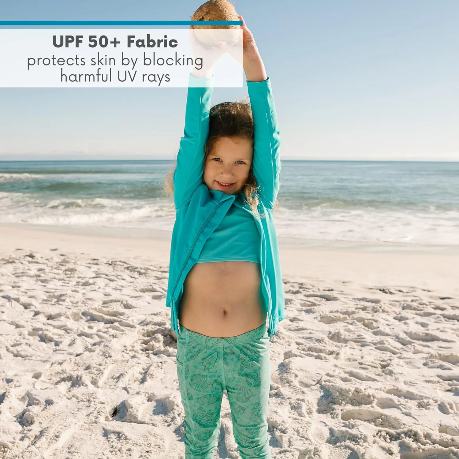 SwimZip UPF 50  Long Sleeve Rash Guard for Boys' and Girls' - Baby, Toddler, Kids