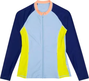 SwimZip Women's Long Sleeve Rash Guard with Pockets & UPF 50  Sun Protection