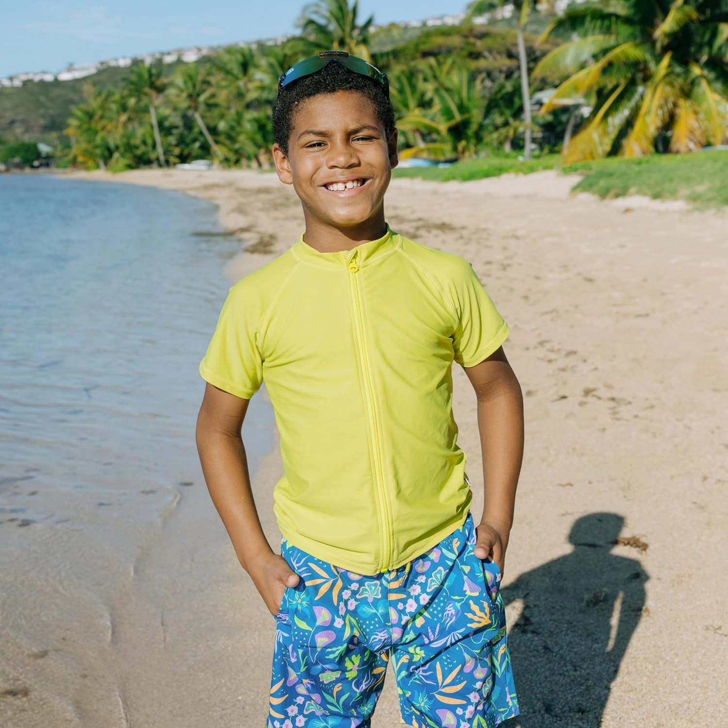SwimZip UPF 50  Short Sleeve Rash Guard for Boys' and Girls' - Baby, Toddler, Kids