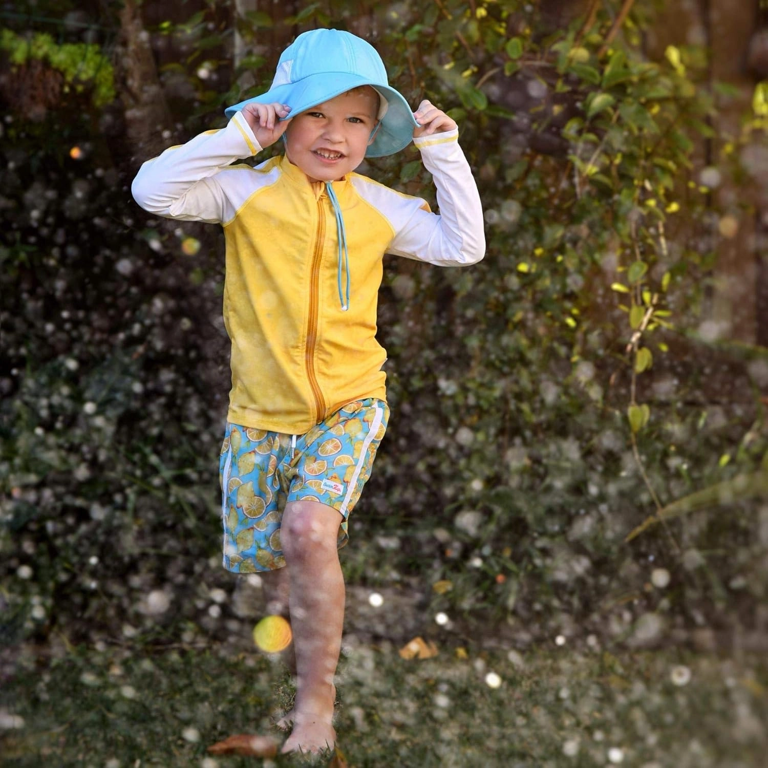 SwimZip Wide Brim Sun Hat | UPF 50  Protection for Baby, Toddler, and Kids