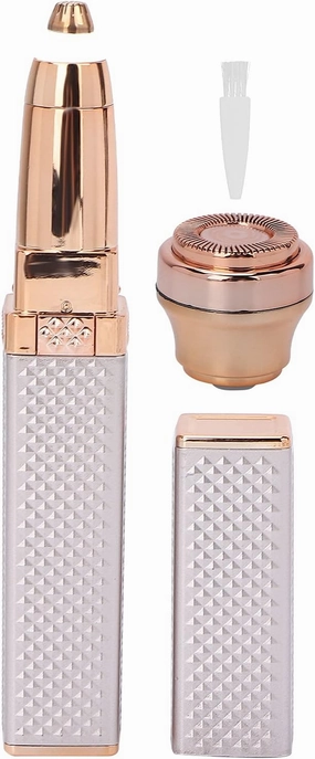 SYH&AQYE Facial Hair Remover for Women, Rechargeable Eyebrow Trimmer and Facial Hair Remover for Women with Built in LED Light 2 in 1 Eyebrow Razor and Painless Hair Remover