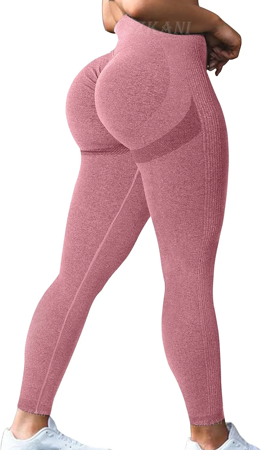 SZKANI Butt Lifting Leggings for Women Booty High Waisted Workout Yoga Pants Scrunch Butt Gym Seamless Booty Tight