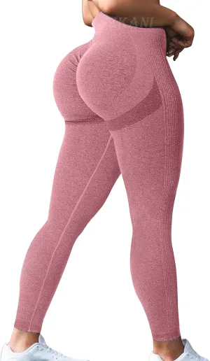SZKANI Butt Lifting Leggings for Women Booty High Waisted Workout Yoga Pants Scrunch Butt Gym Seamless Booty Tight