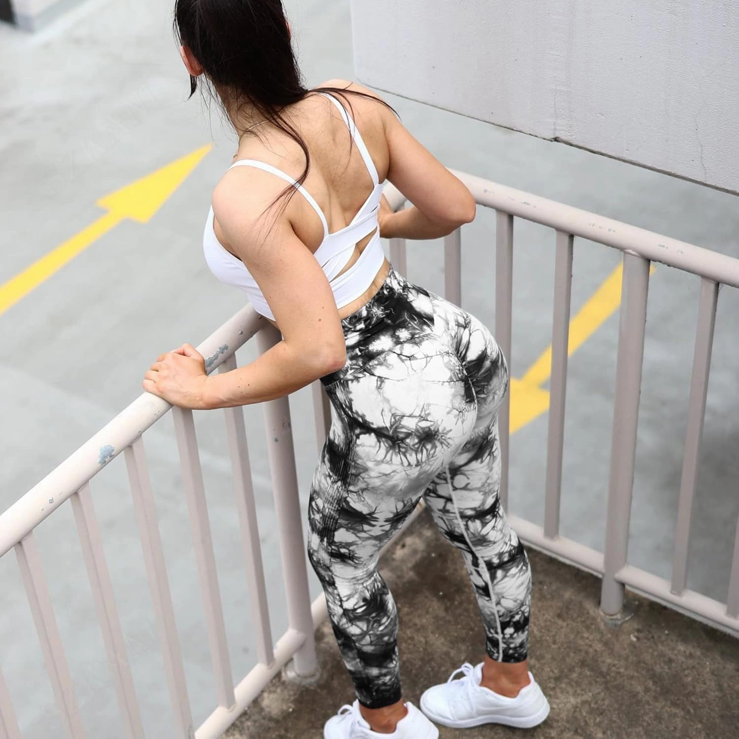 SZKANI Butt Lifting Leggings for Women Booty High Waisted Workout Yoga Pants Scrunch Butt Gym Seamless Booty Tight