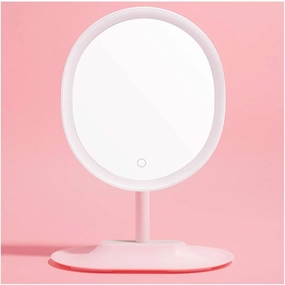 Tabletop Makeup Mirror Desktop Single-Sided Makeup Mirror High-Definition Oval Bedroom Makeup Mirror Portable Most Suitable for Ladies Gifts Personal Makeup Mirrors