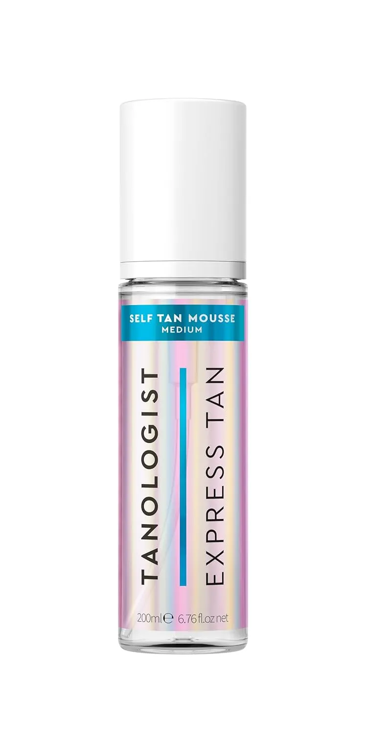Tanologist Medium Self Tan Mousse, Clear Self-Tanning Mousse, Streak-Free, Natural Glow, No Fake Tan Smell, Long Lasting, Clean Ingredients, 6.76 fl. oz/200 ml Bottle