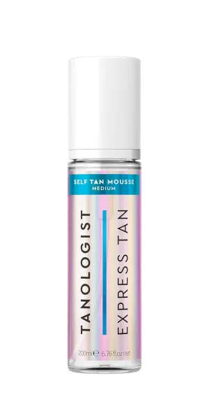 Tanologist Medium Self Tan Mousse, Clear Self-Tanning Mousse, Streak-Free, Natural Glow, No Fake Tan Smell, Long Lasting, Clean Ingredients, 6.76 fl. oz/200 ml Bottle