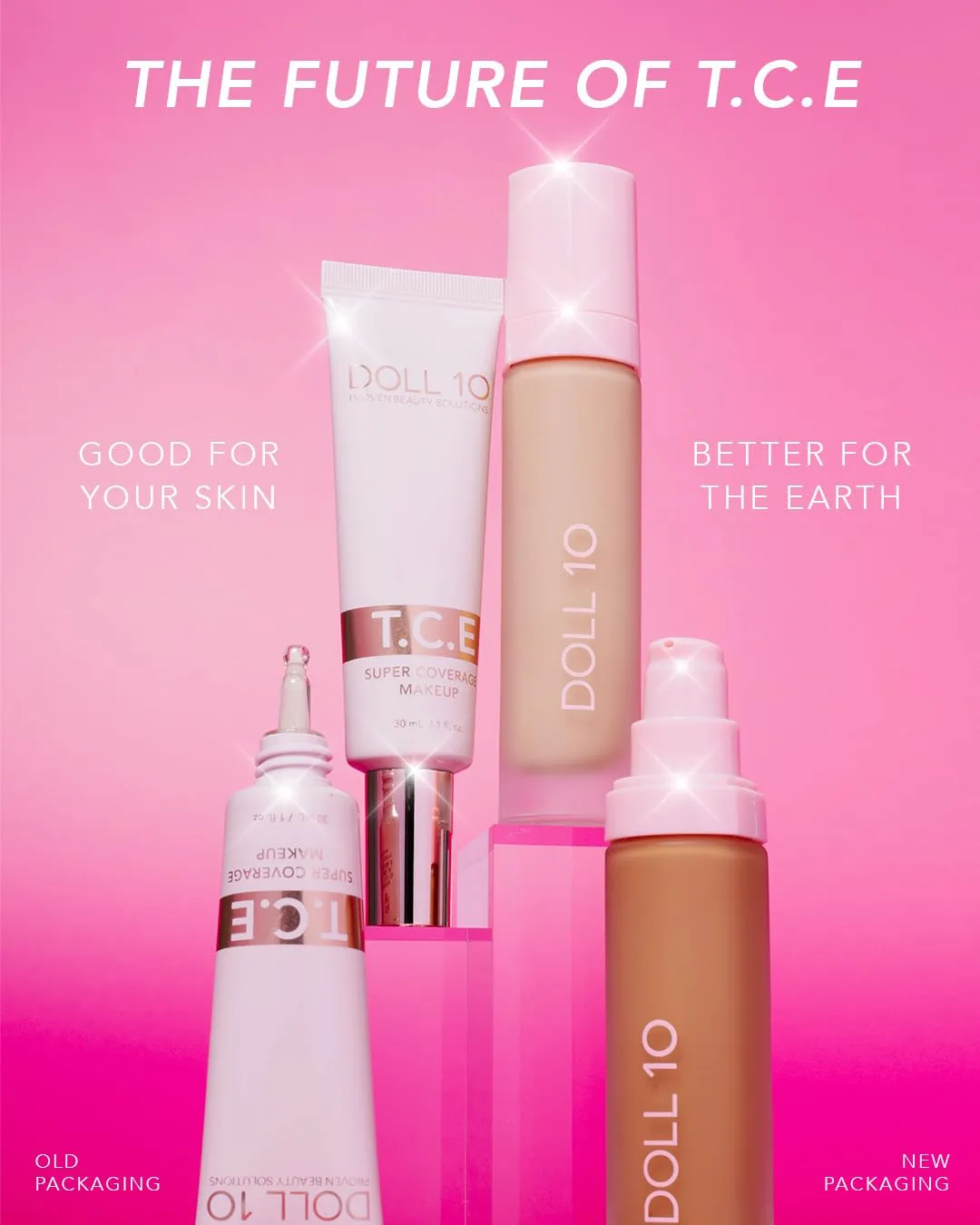 T.C.E This Covers Everything Super Coverage Serum Makeup with Peptides (Deep/Rich, One Size)