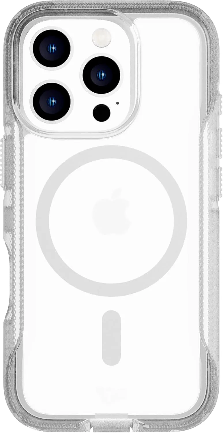 Tech21 EvoPro case for iPhone 16 Pro - Compatible with MagSafe - Impact Protection Case 21x Military Standard Tested - in Clear