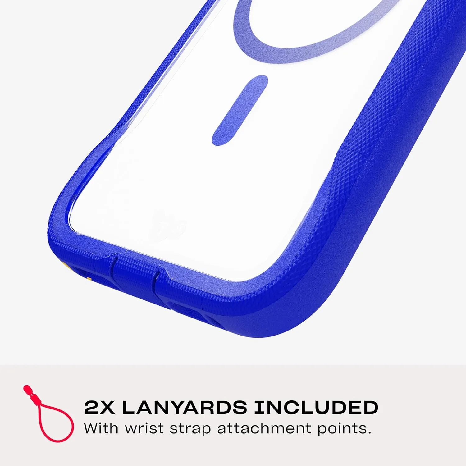 Tech21 EvoPro for iPhone 16 Pro Max Compatible with MagSafe - Impact Protection Case 21x Military Standard Tested - in Clear/Blue