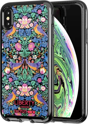 tech21 Pure Design for Apple iPhone X and XS Liberty London Phone Case with 10 ft. Drop Protection, Strawberry Thief (T21-7032)