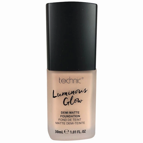 Technic Cosmetics Luminous Glow Demi Matte Medium Coverage Foundation Ivory - Makeup Beauty Demi-Matte Foundation