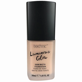 Technic Cosmetics Luminous Glow Demi Matte Medium Coverage Foundation Ivory - Makeup Beauty Demi-Matte Foundation