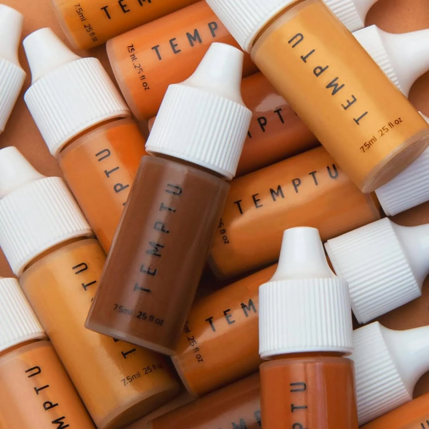 TEMPTU SilkSphere Airbrush Foundation: Long-Lasting Liquid Makeup, Medium to Full Coverage, 4-In-1 Formula Foundation, Primer, Concealer & Correcto, Luminous, Dewy Finish, Available in 18 Shades