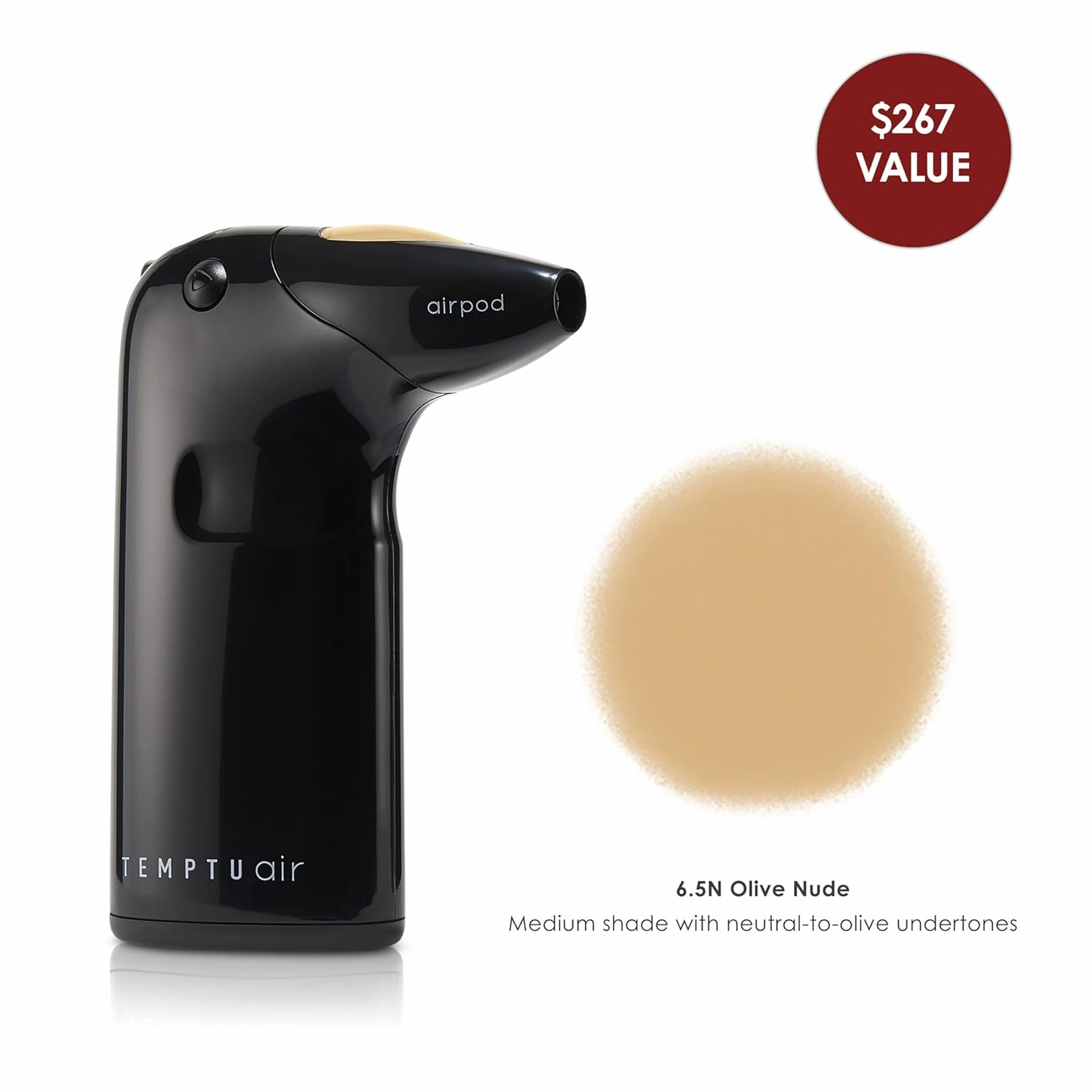 TEMPTU Air Airbrush Starter Kit: Cordless Professional At-Home Airbrush Makeup Travel-Friendly Anti-Aging, Long-Wear, Buildable Foundation For Healthy Skin