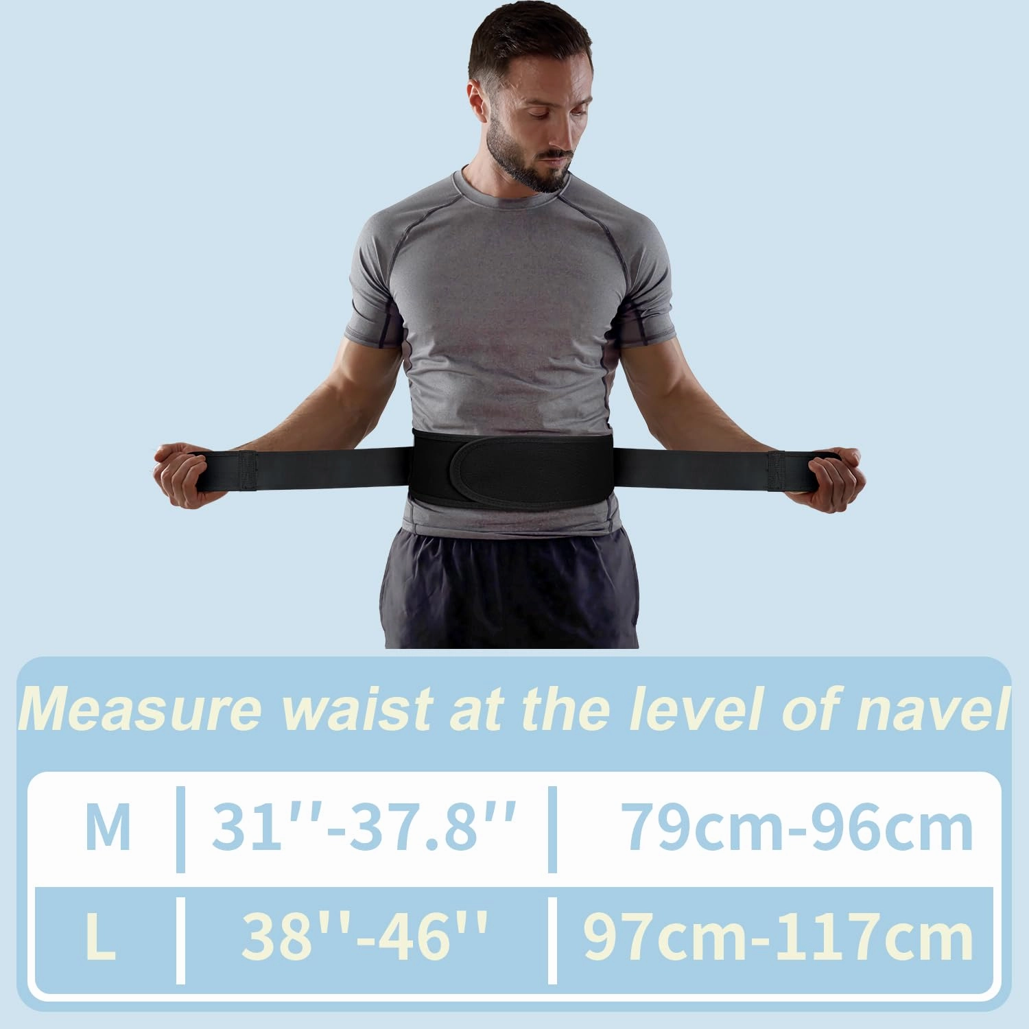 Thin & Lightweight Back Brace for Lower Back Pain Relief – Slim, Breathable Back Support Brace for Sciatica, Herniated Disc – Adjustable Lumbar Support Belt for Men & Women, All Day Comfort