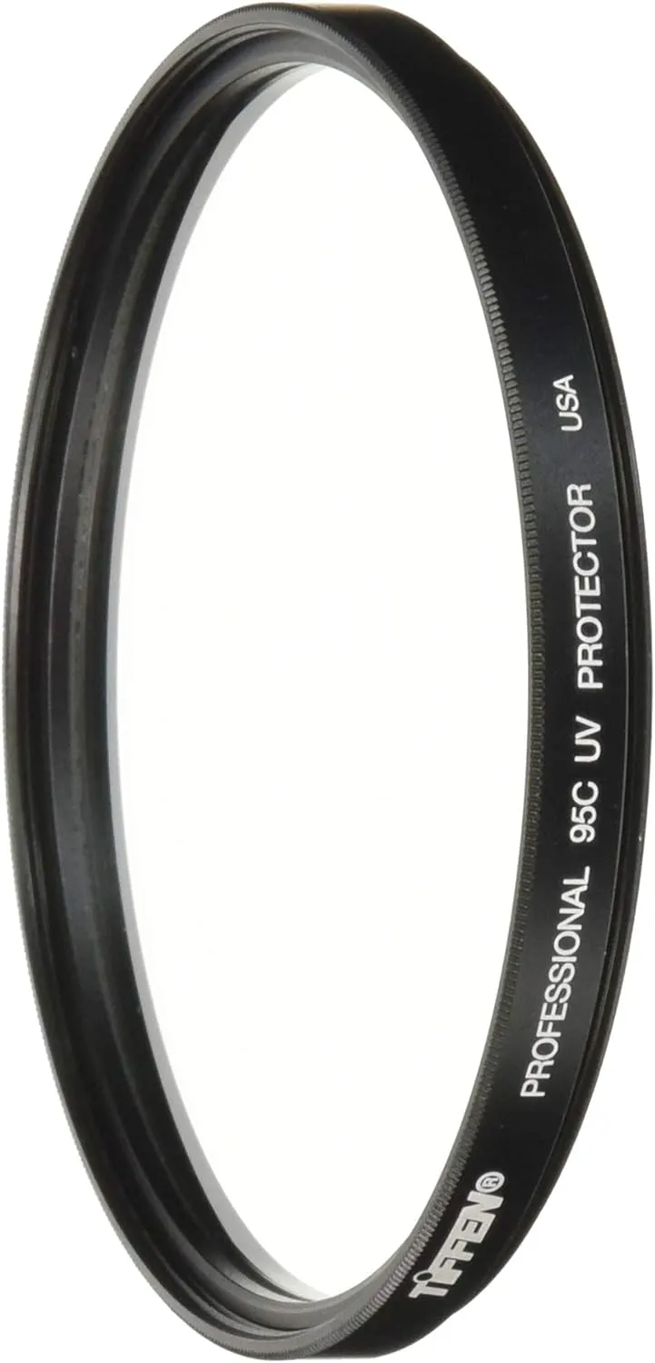 Tiffen 95CUVP 95mm COARSE THREAD UV Protection Filter for Camera Lens, Clear Optical Glass, Impact Resistant, MADE IN USA