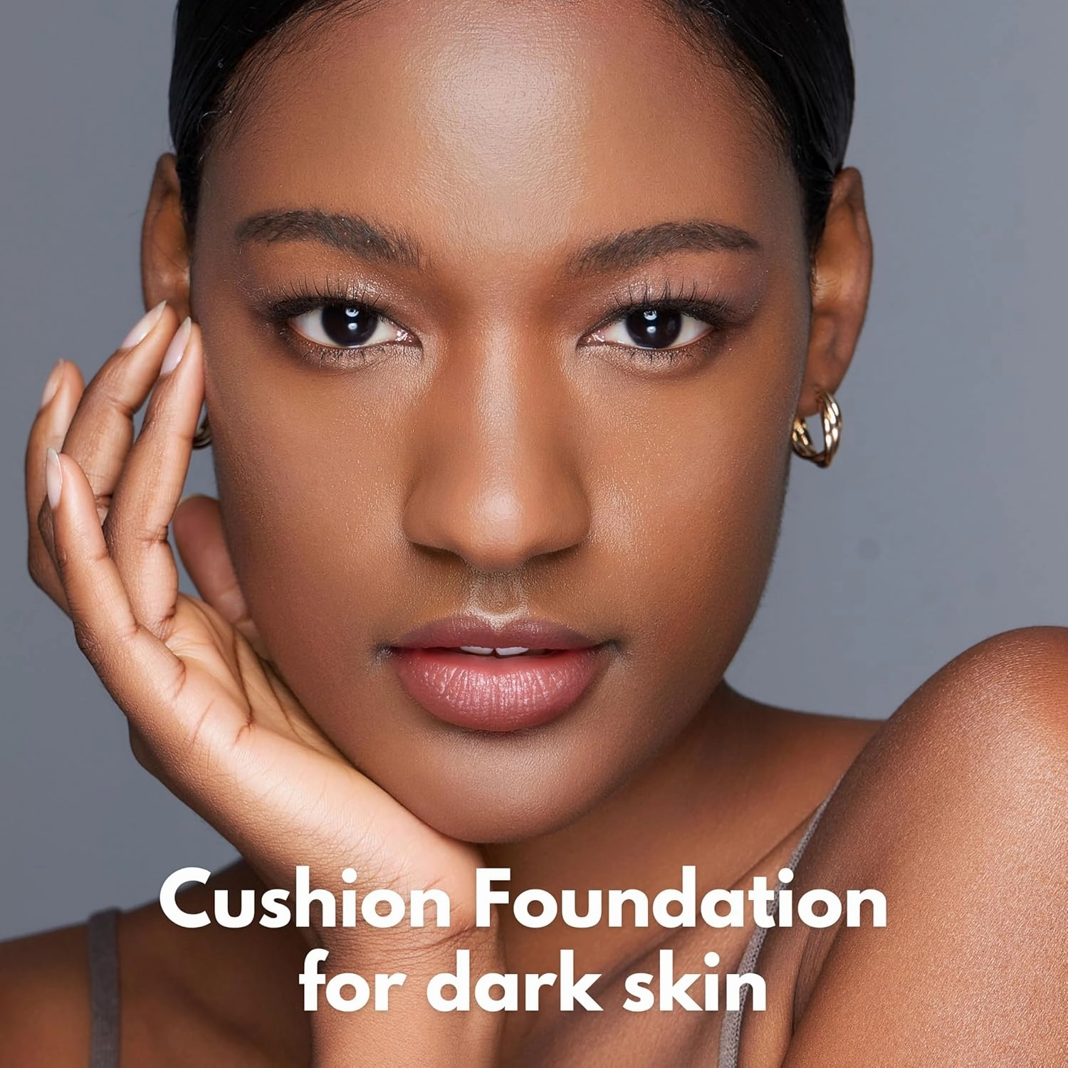 Toktok Glow Cushion Foundation, Dark Shades, Melanin rich skin, Buildable coverage,luminous finish, diamond powder, glacial water, vitamin, Korean makeup(#08 SAND, 0.42 Fl Oz)