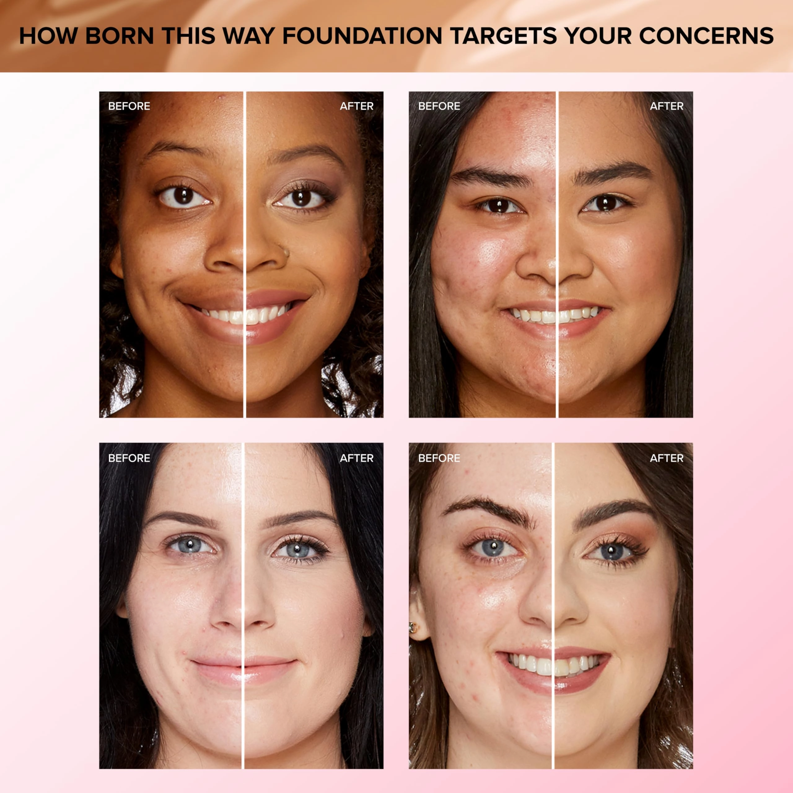 Too Faced Born This Way Natural Finish Longwear Liquid Foundation | Medium-To-Full Coverage | Hydrating   Oil Free, 1 Fl Oz, Natural Beige