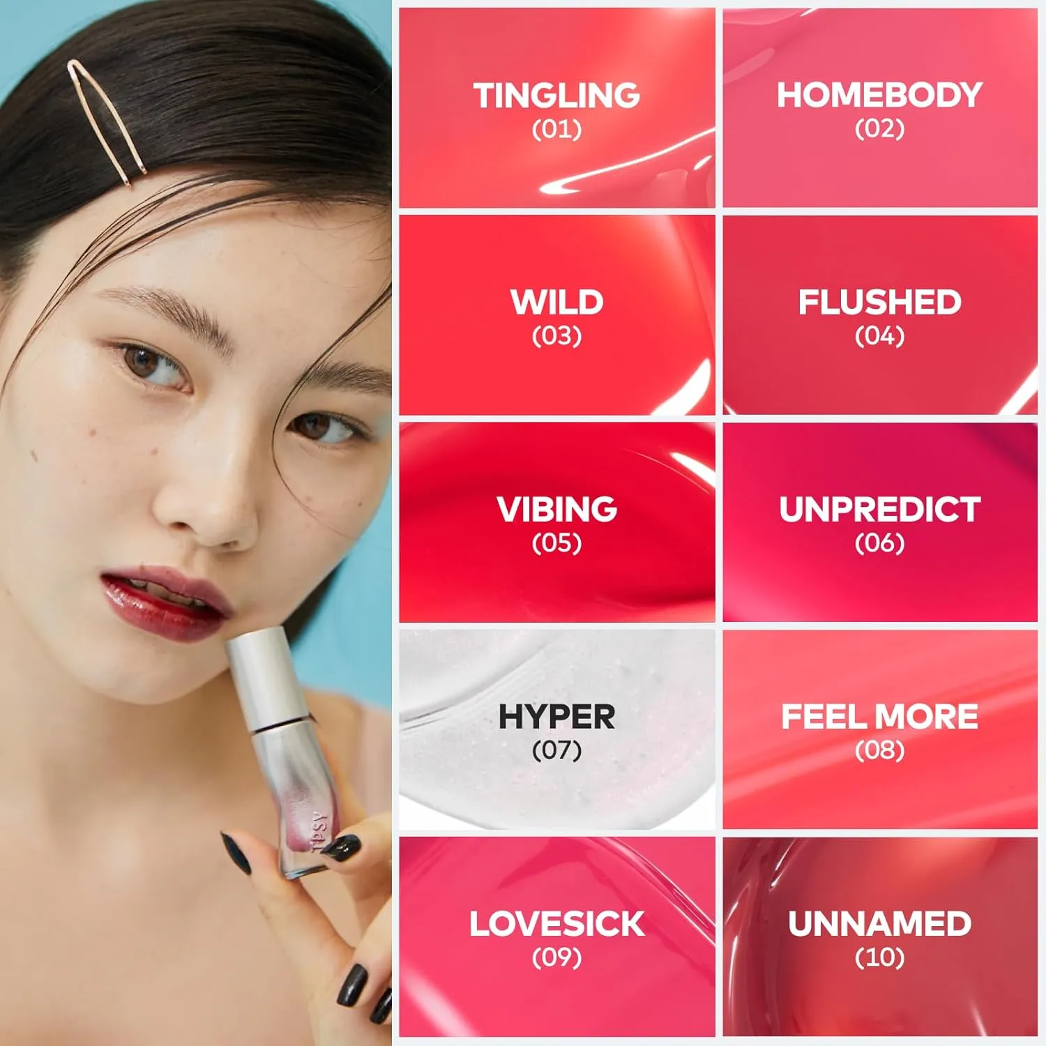 TPSY Juicy Lip Plumper (02 Homebody) - Coral Pink, Tinted Lip Plumping Gloss, Volumizing & Hydrating, for Fuller Lips, Non-Sticky Glossy Finish, Vegan
