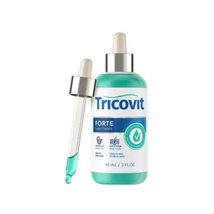 Tricovit Forte Drops - Follicle Stimulating Hair Serum - Hair Growth Serum with Saw Palmetto, Pumpkin Seed & Capsaicin - Dry Scalp Treatment to Regulate Sebum & Prevent Thinning (3 Fl oz)