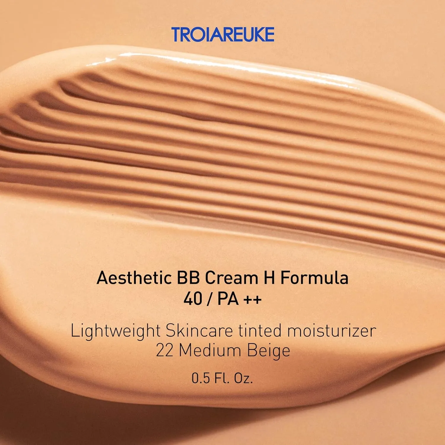 TROIAREUKE Aesthetic BB Cream H  Formula SPF50  PA   , Lightweight Blemish Balm, Tinted Moisturizer with Medium Coverage, Lasting Foundation Makeup Base for Oily Skin | Korean Beauty Makeup