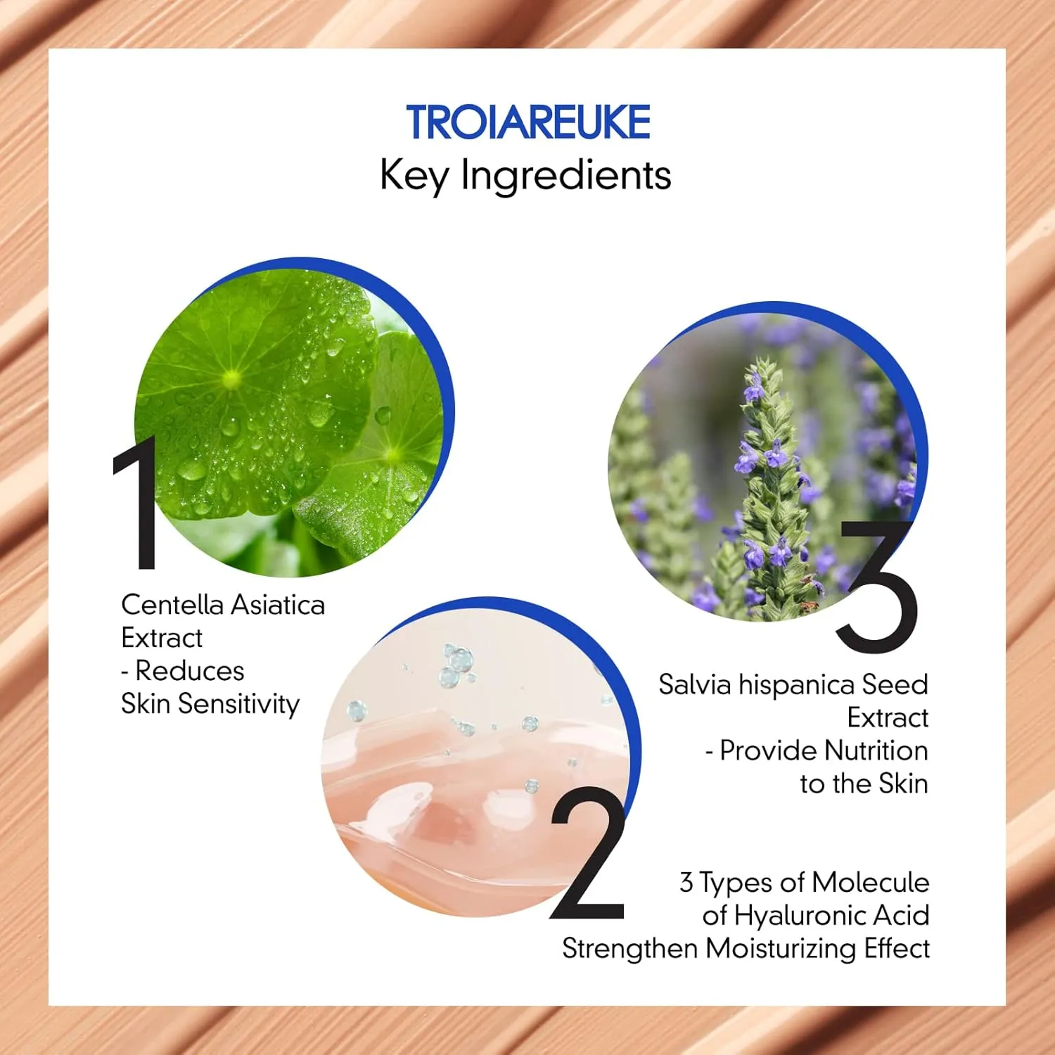 TROIAREUKE Aesthetic BB Cream H  Formula SPF50  PA   , Lightweight Blemish Balm, Tinted Moisturizer with Medium Coverage, Lasting Foundation Makeup Base for Oily Skin | Korean Beauty Makeup