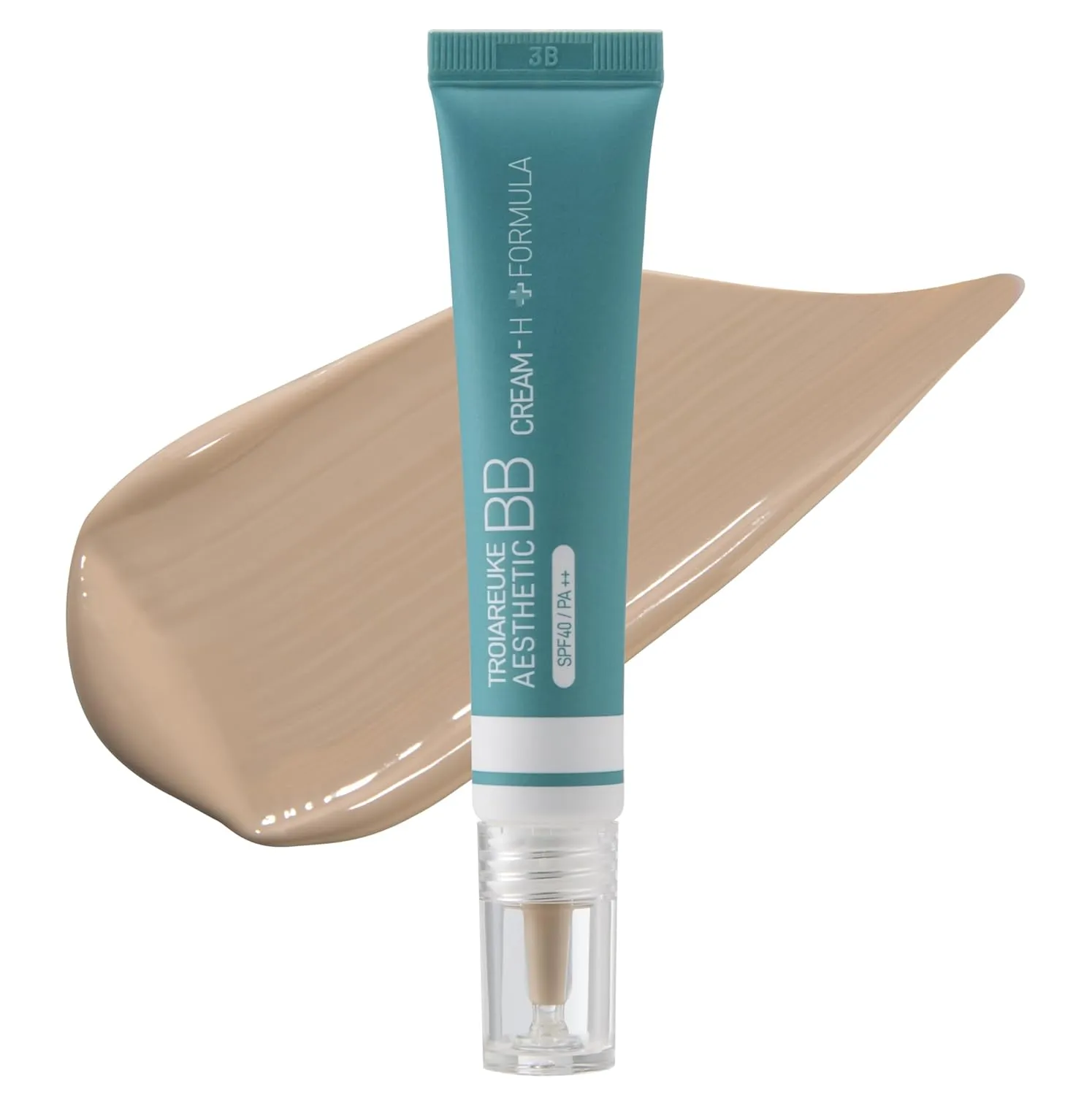 TROIAREUKE Aesthetic BB Cream H  Formula SPF50  PA   , Lightweight Blemish Balm, Tinted Moisturizer with Medium Coverage, Lasting Foundation Makeup Base for Oily Skin | Korean Beauty Makeup