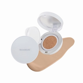 TROIAREUKE A  Cushion Foundation (Shade 21) I Natural Coverage Foundation Makeup, Moisturizing Finish for Sensitive, Oily, Combination Skin, Skin Care Cushion I Korean Aesthetic Makeup